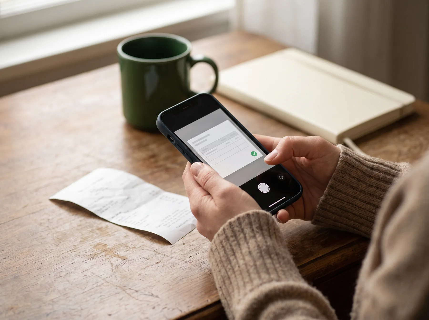 Motif 6 · Capturing a receipt by smartphone